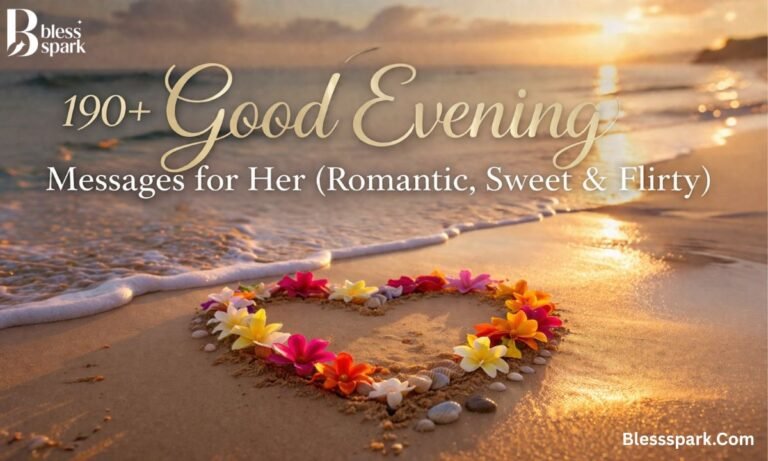 190+ Good Evening Messages for Her (Romantic, Sweet & Flirty)