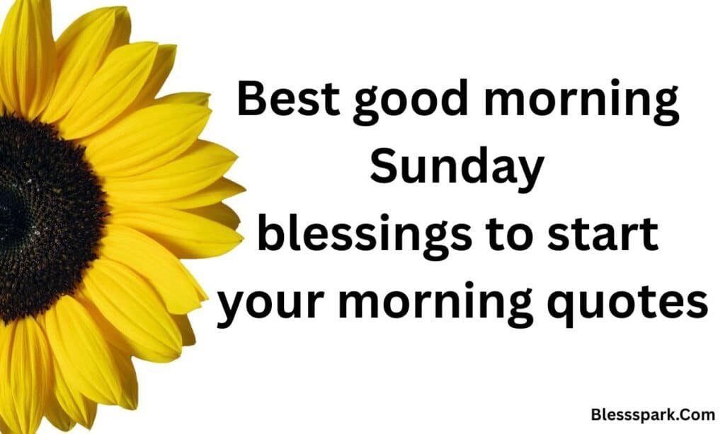 260+ Best Good Morning Sunday Blessings to Start Your Morning