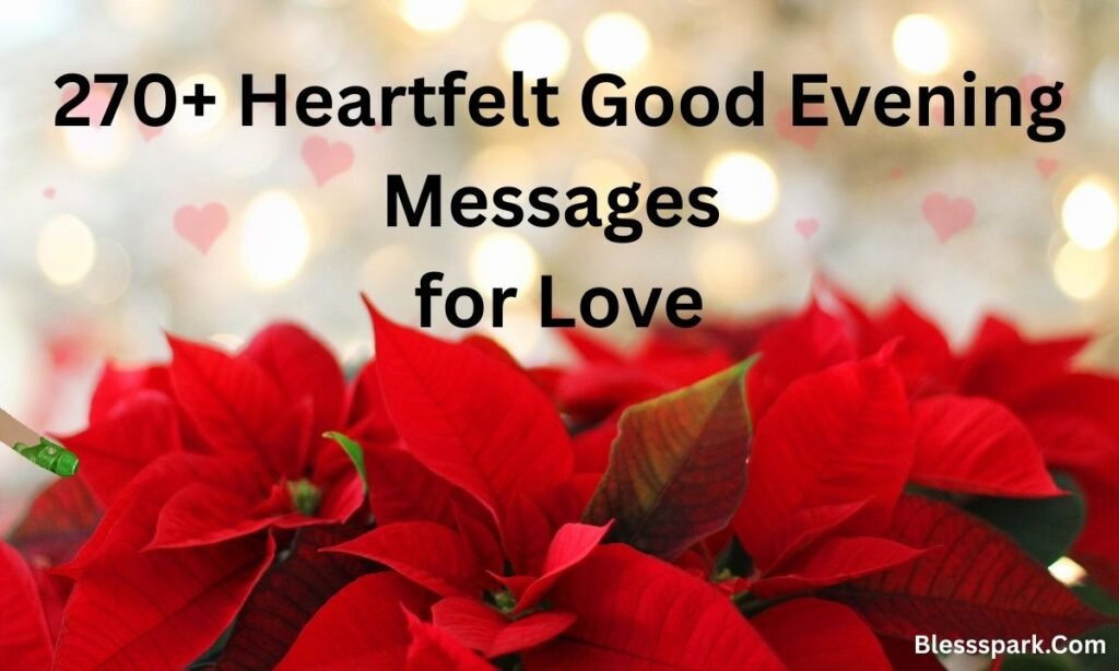 270+ Heartfelt Good Evening Messages for Love