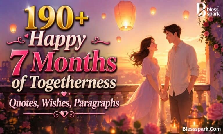 190+ Happy 7 Months of Togetherness Quotes, Wishes, Paragraphs