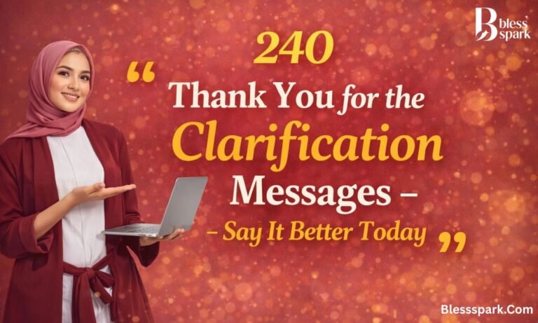 240 Thank You for the Clarification Messages – Say It Better Today