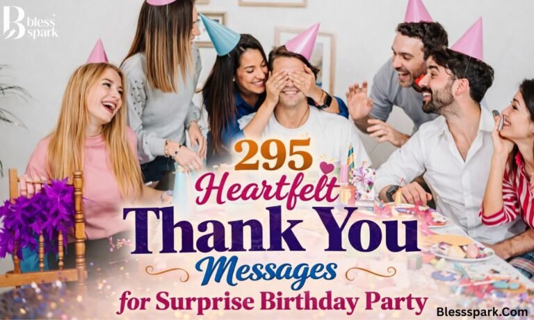 295 Heartfelt Thank You Messages for Surprise Birthday Party