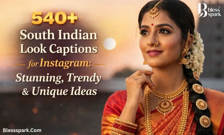 540+ South Indian Look Captions for Instagram: Stunning, Trendy & Unique Ideas