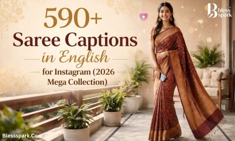 590+ Saree Captions in English for Instagram (2026 Mega Collection)