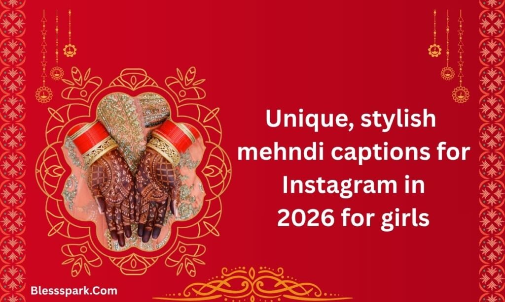 595+ Unique Stylish Mehndi Captions for Instagram in 2026