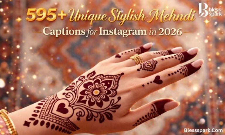 595+ Unique Stylish Mehndi Captions for Instagram in 2026