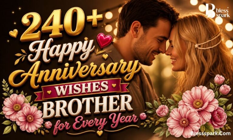 240+ Happy Anniversary Wishes Brother for Every Year