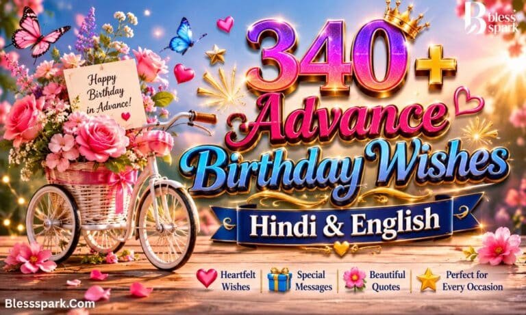 340+ Advance Birthday Wishes — Hindi & English