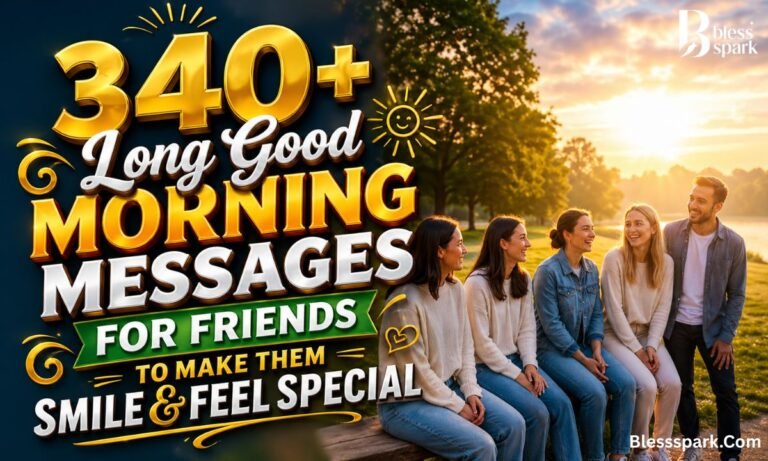 340+ Long Good Morning Messages for Friends to Make Them Smile & Feel Special