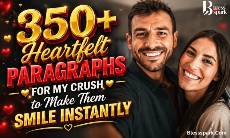 350+ Heartfelt Paragraphs for My Crush to Make Them Smile Instantly