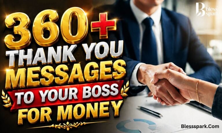 360+ Thank You Messages to Your Boss for Money