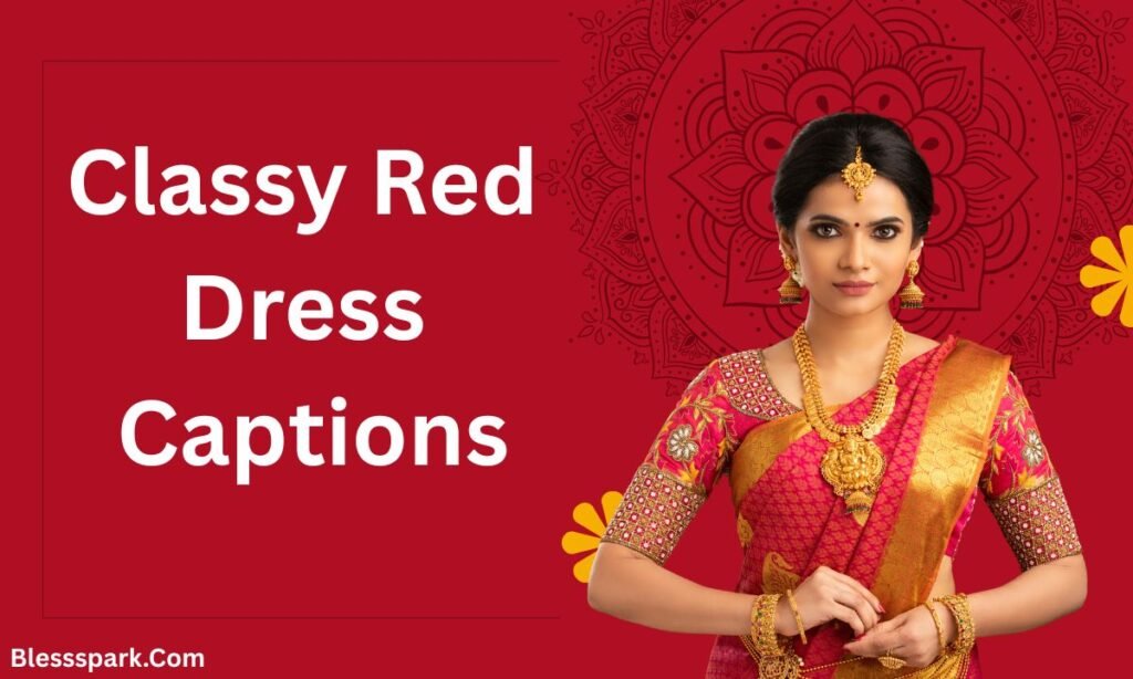 390+ Red Dress Captions for Instagram [Quotes] (2026)