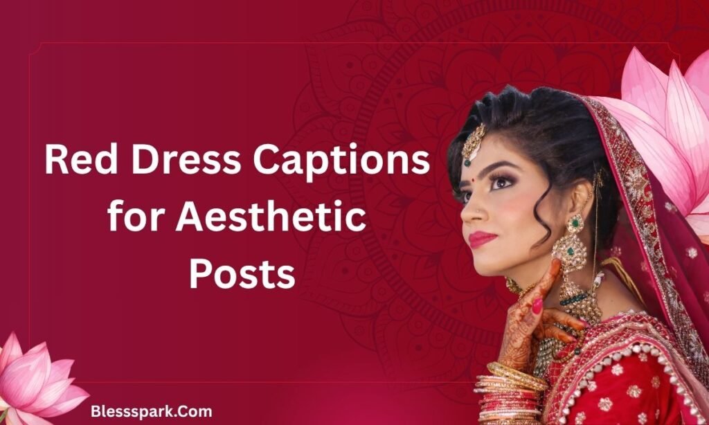390+ Red Dress Captions for Instagram [Quotes] (2026)