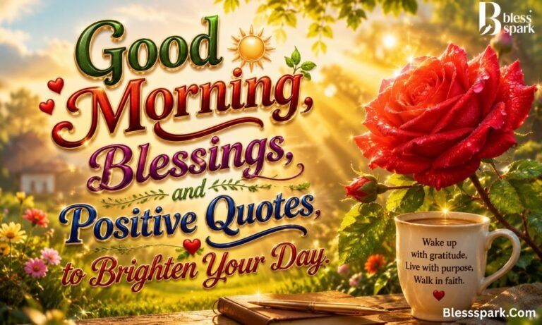 Good Morning, Blessings, and Positive Quotes to Brighten Your Day