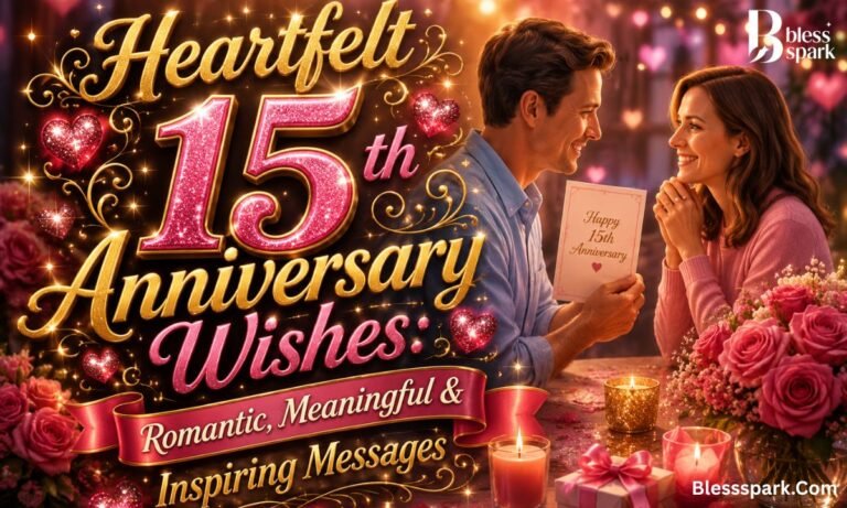 Heartfelt 15th Anniversary Wishes: Romantic, Meaningful & Inspiring Messages.