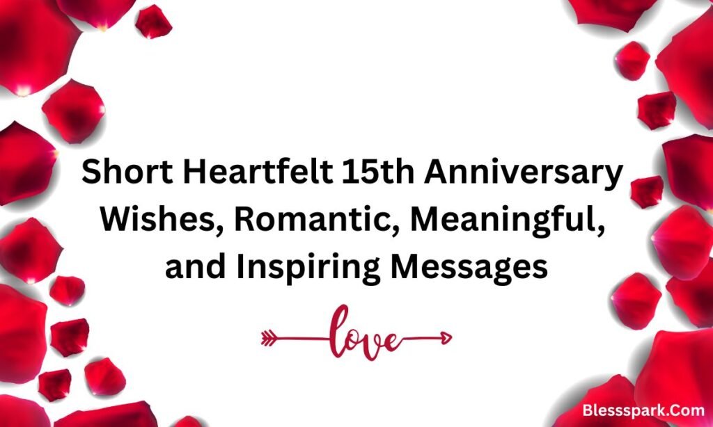 Heartfelt 15th Anniversary Wishes: Romantic, Meaningful & Inspiring Messages.