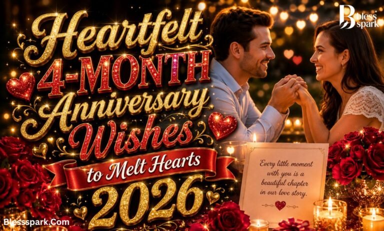 Heartfelt 4-Month Anniversary Wishes to Melt Hearts 2026