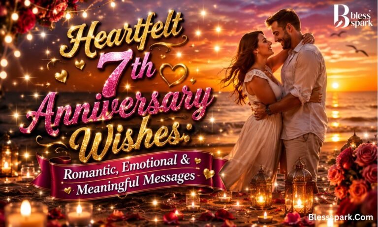 Heartfelt 7th Anniversary Wishes: Romantic, Emotional & Meaningful Messages