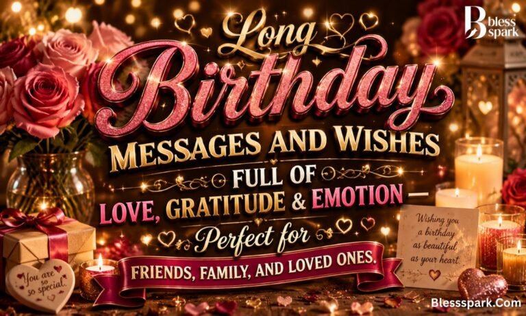 Long Birthday Messages and Wishes Full of Love, Gratitude & Emotion — Perfect for Friends, Family, and Loved Ones