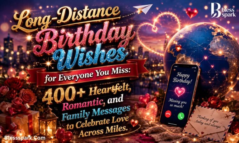 Long-Distance Birthday Wishes for Everyone You Miss: 400+ Heartfelt, Romantic, and Family Messages to Celebrate Love Across Miles