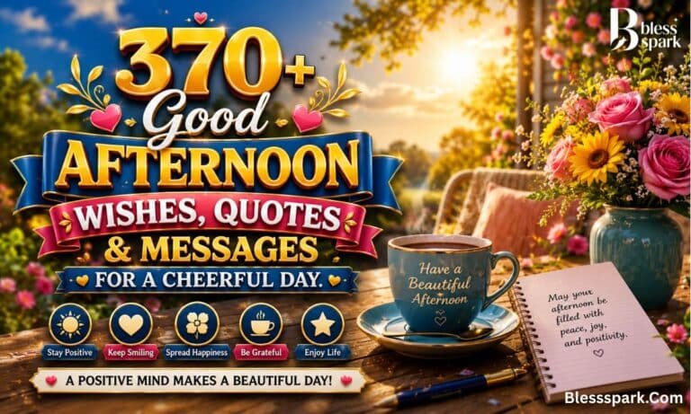 Good Afternoon Wishes, Quotes & Messages for a Cheerful Day