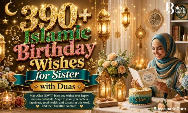 390+ Islamic Birthday Wishes for Sister with Duas