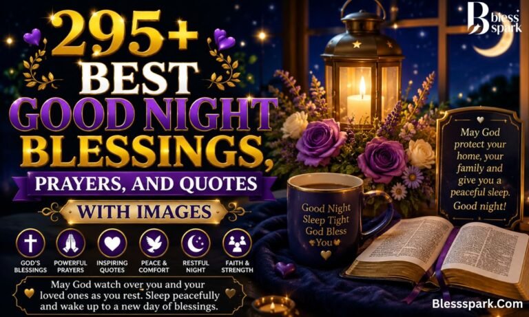 295+ Best Good Night Blessings, Prayers, and Quotes with Images