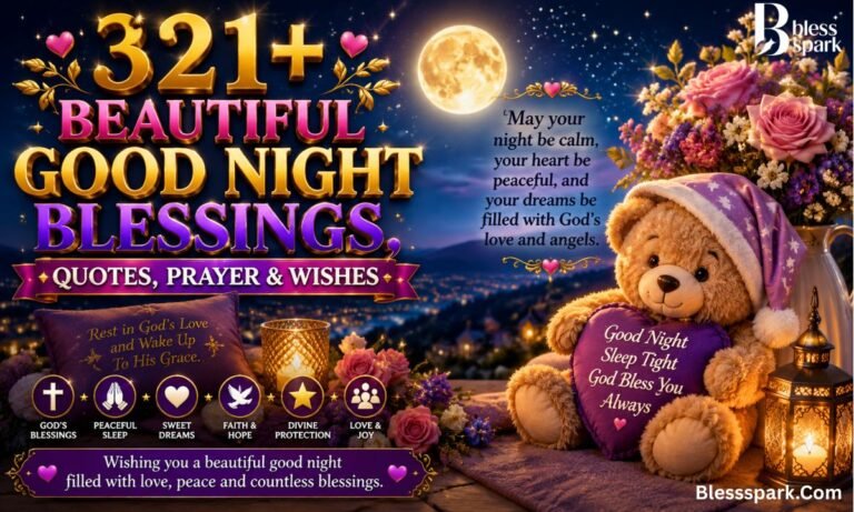 321+ Beautiful Good Night Blessings, Quotes, Prayer & Wishes