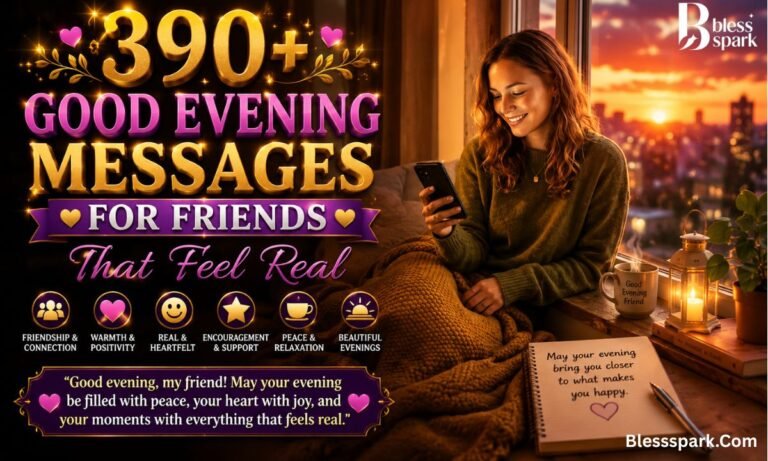 390+ Good Evening Messages for Friends That Feel Real