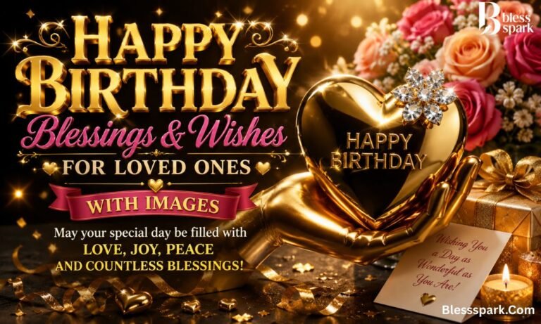 Happy Birthday Blessings & Wishes for Loved Ones with Images