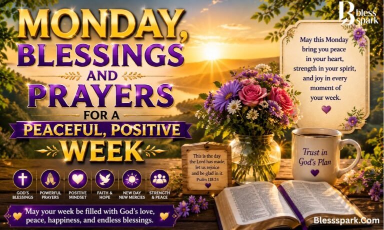 Monday Blessings and Prayers for a Peaceful, Positive Week