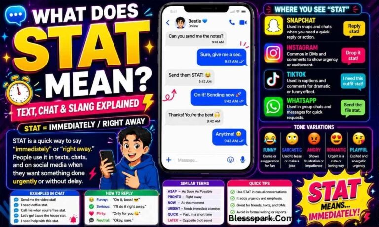 What Does STAT Mean? Text, Chat & Slang Explained