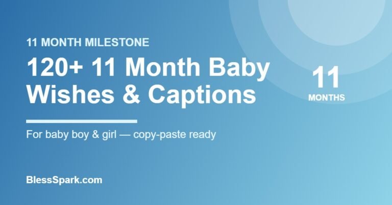 120+ 11 month baby birthday wishes and captions for baby boy and girl - BlessSpark