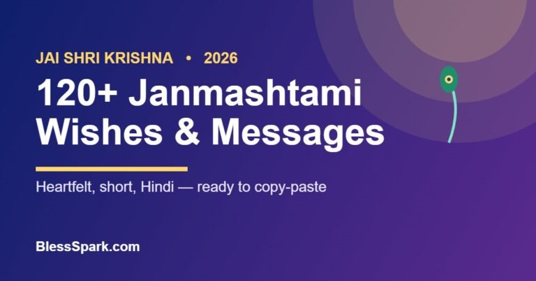 120+ Janmashtami wishes and messages for 2026 – BlessSpark
