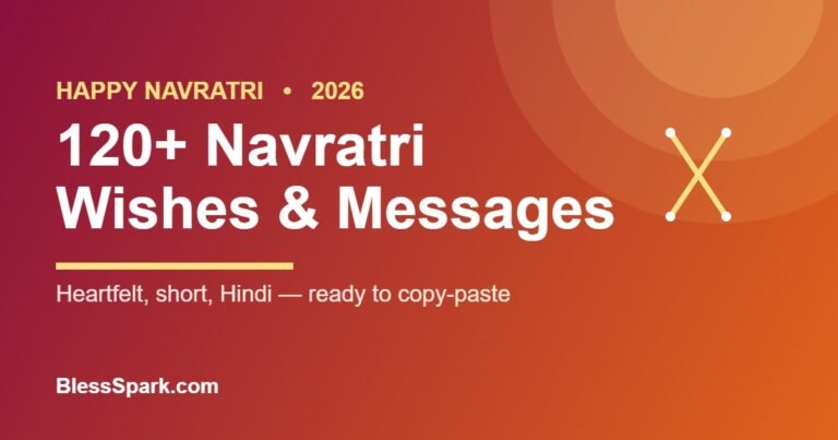 120+ Navratri wishes and messages for 2026 – BlessSpark