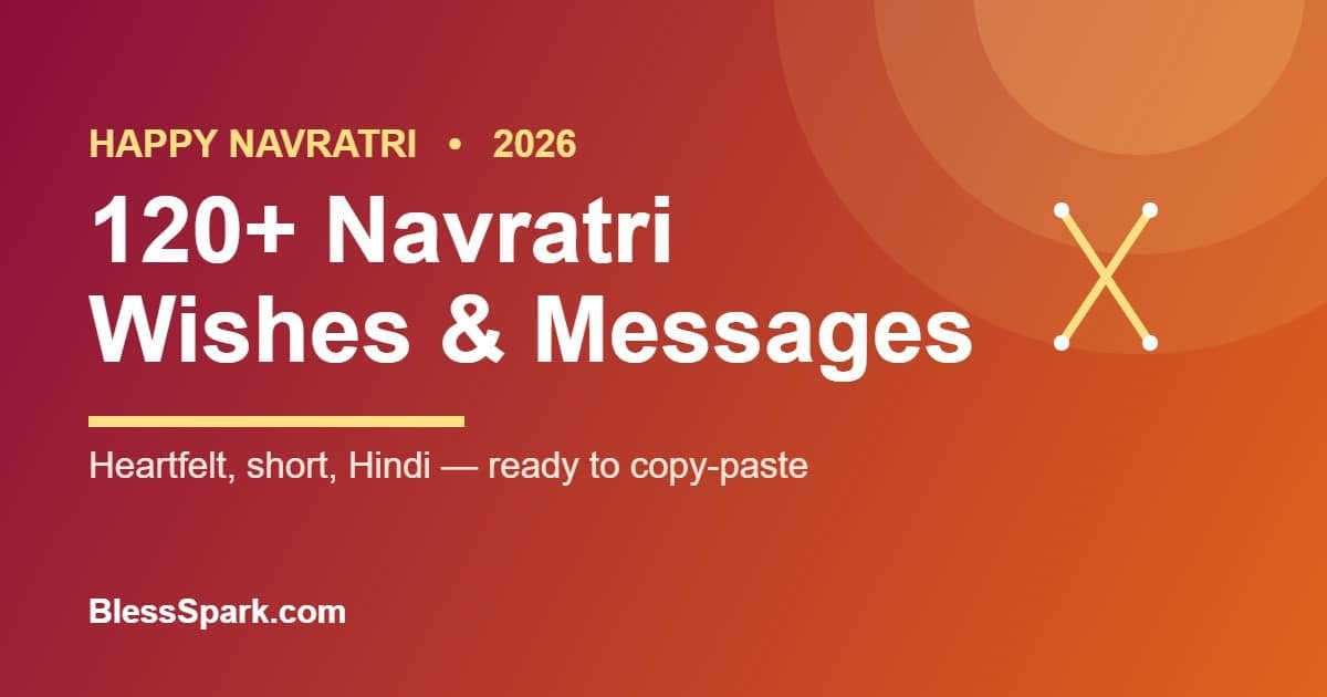 120+ Navratri wishes and messages for 2026 – BlessSpark