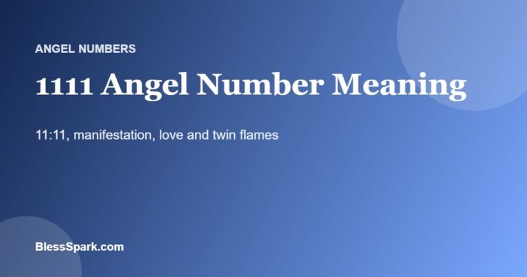 1111 angel number meaning 11:11