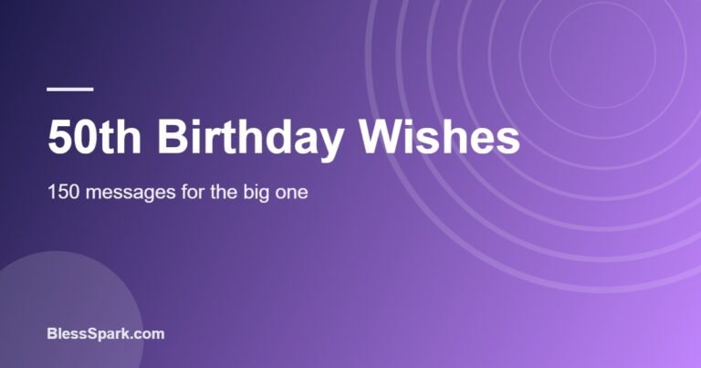 50th birthday wishes written in a gold and navy milestone birthday card