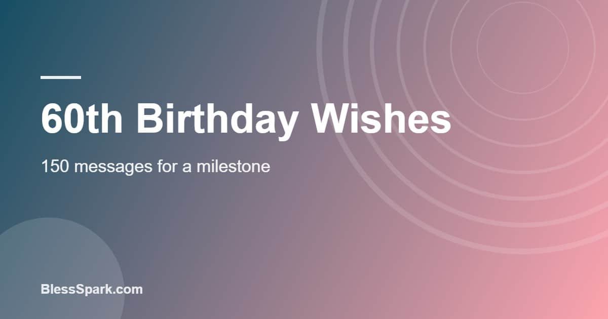 60th birthday wishes written inside a milestone birthday card
