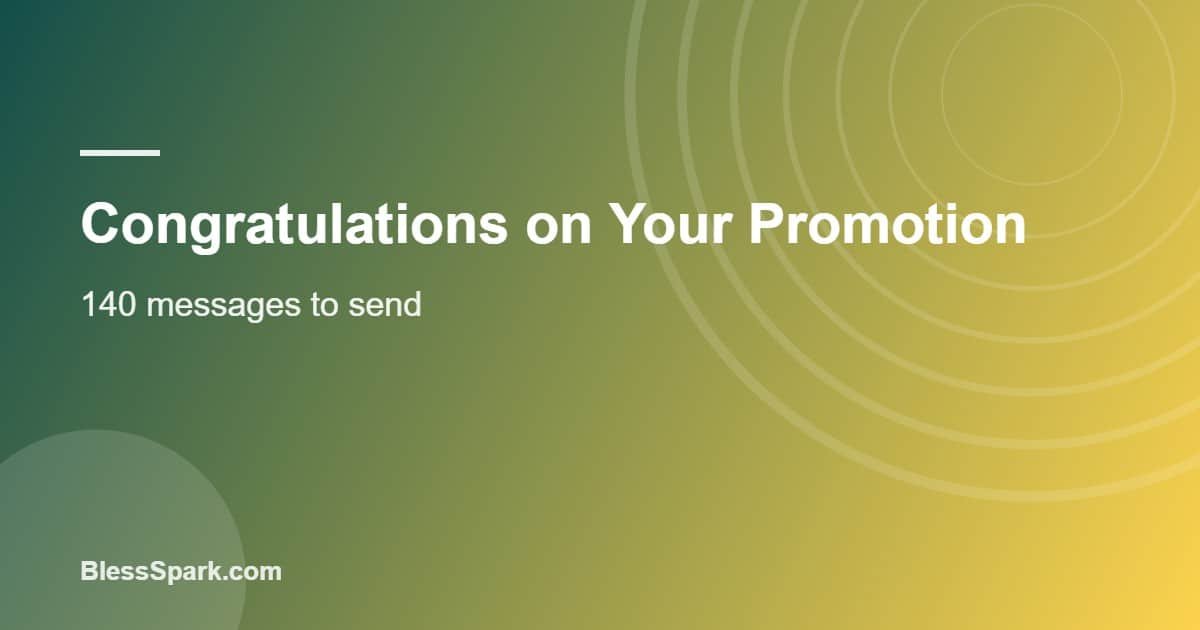 Congratulations on your promotion written in a card on an office desk