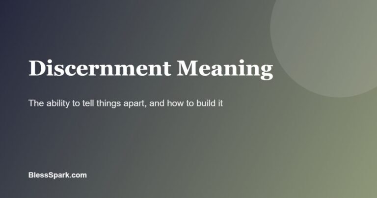 discernment meaning explained on a charcoal and sage background
