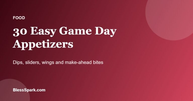 easy game day appetizers