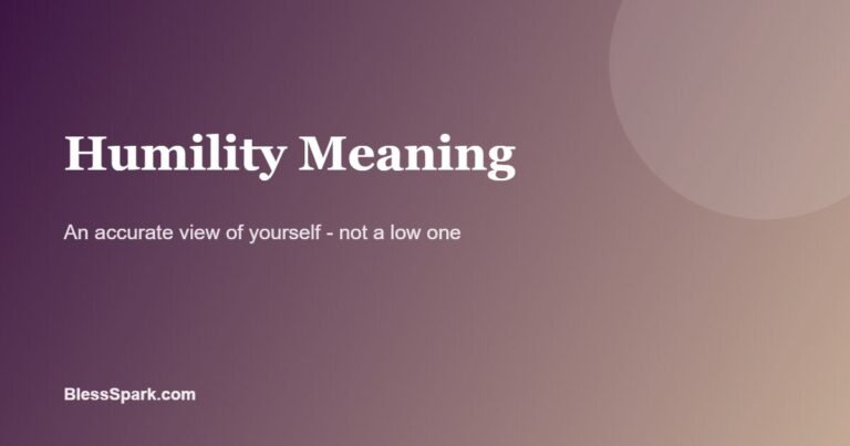 humility meaning explained on a deep purple background