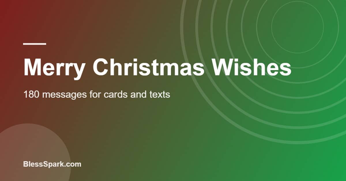 Merry Christmas wishes written inside a festive red and green card