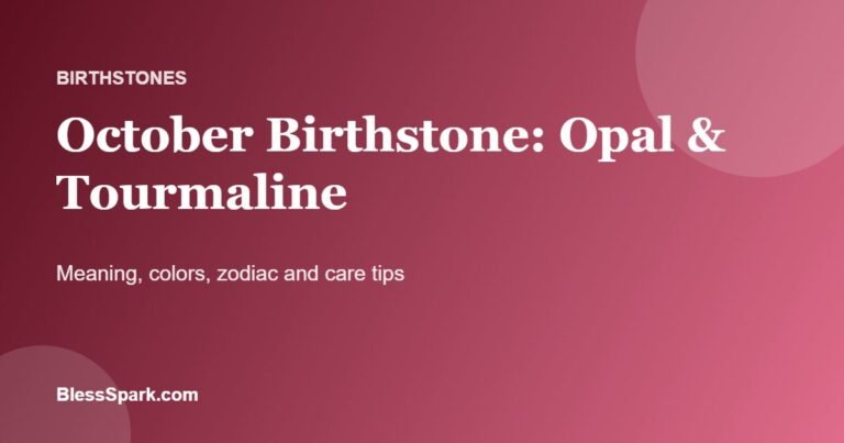 october birthstone opal and tourmaline