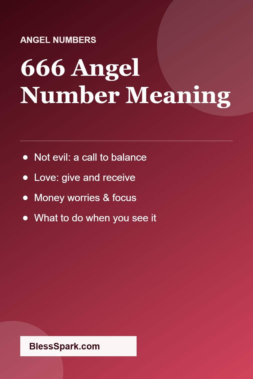 666 angel number meaning is it bad love money