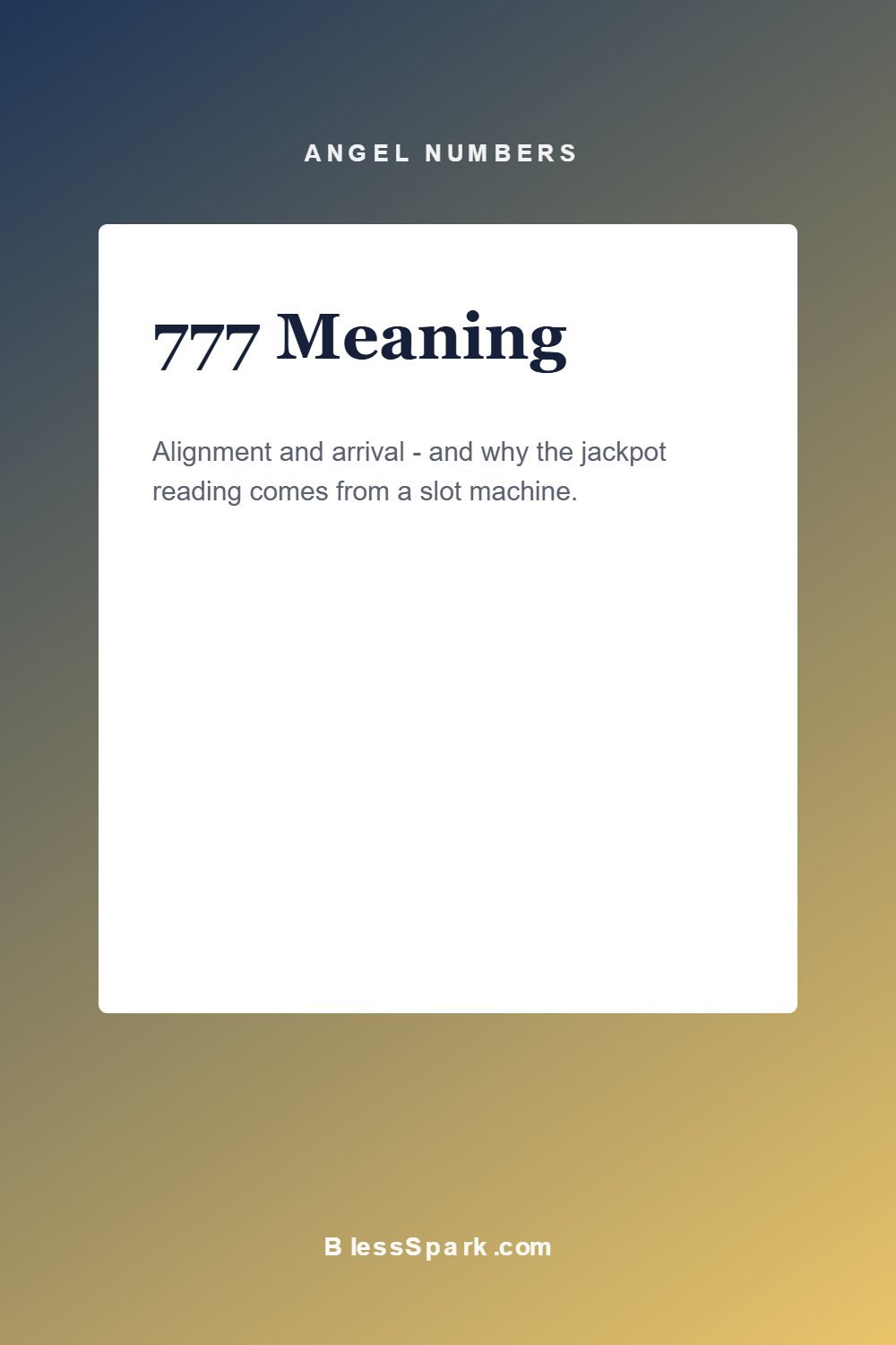 777 meaning explained: alignment, luck and the jackpot myth