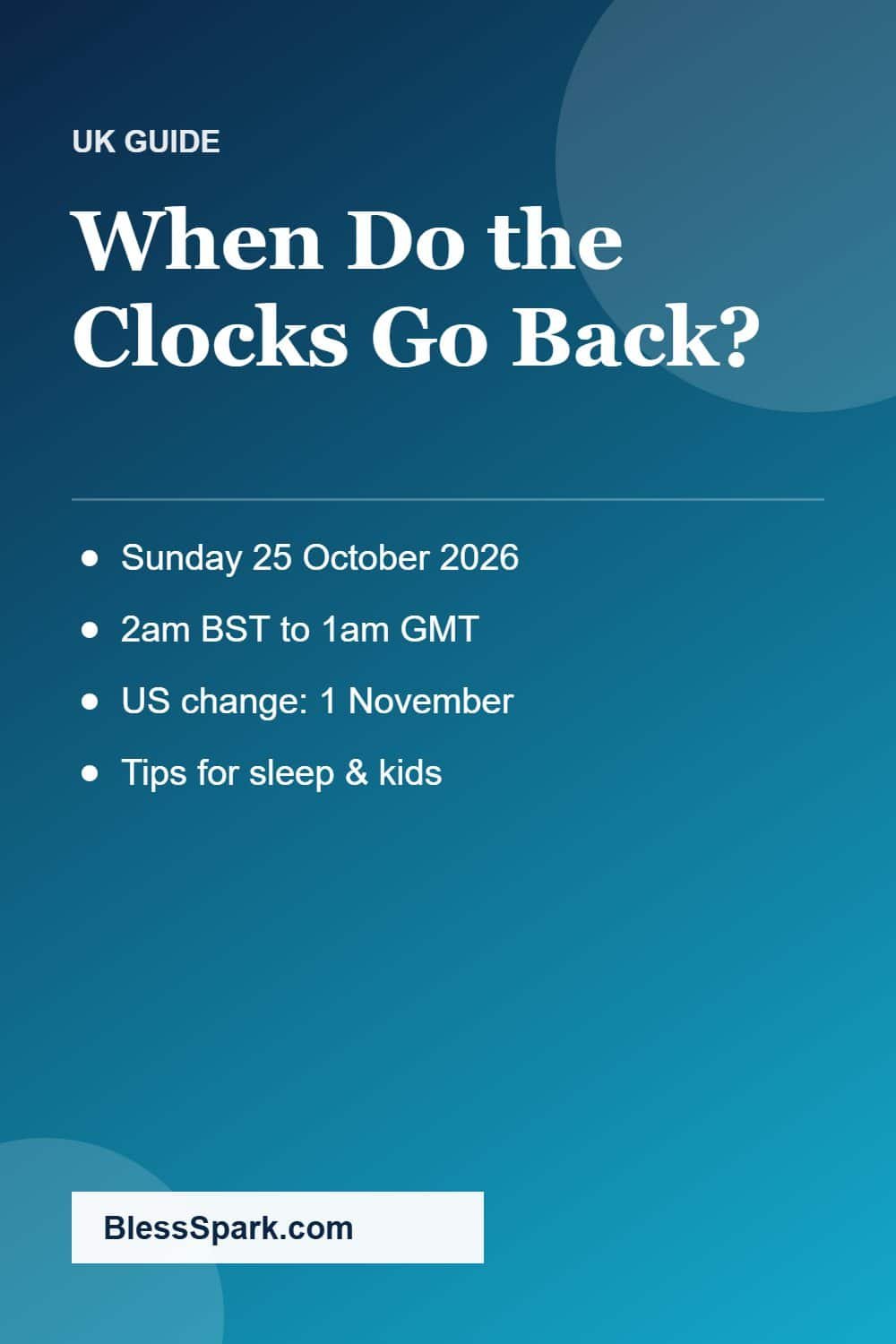 Clocks go back 2026 date time and tips
