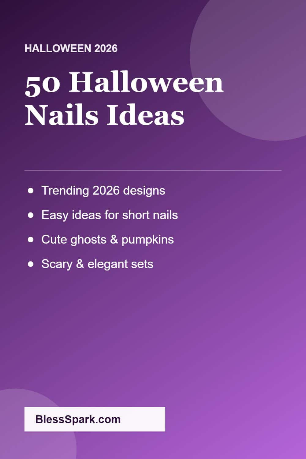 50 Halloween nails ideas cute scary easy 2026