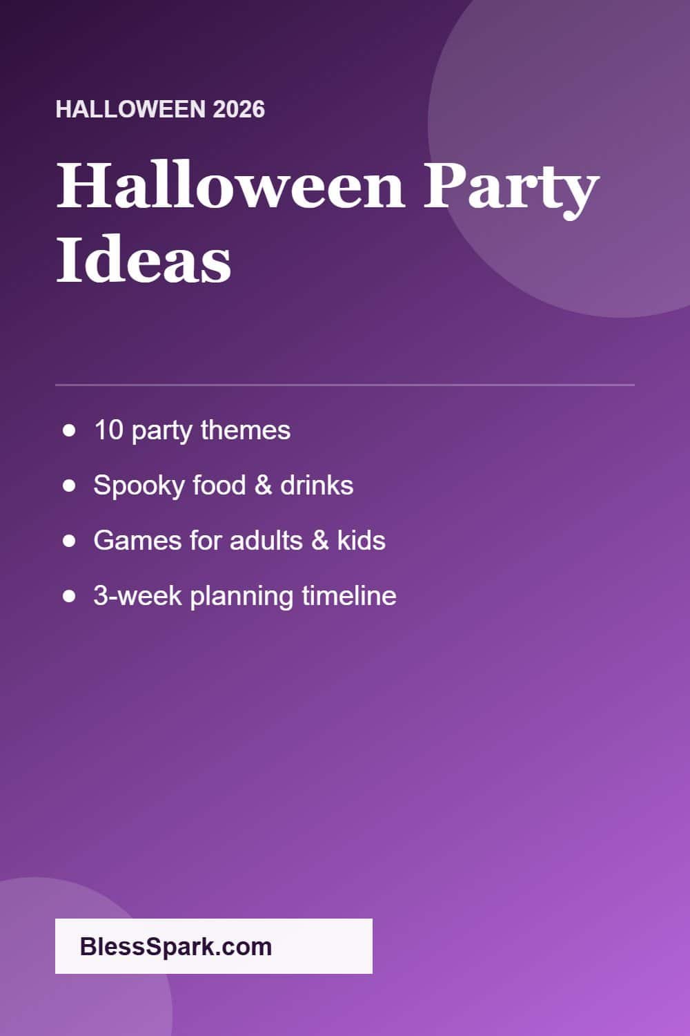 Halloween party ideas themes food games decor